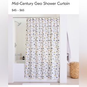 COPY - COPY - West Elm Mid Century Geo shower curtain